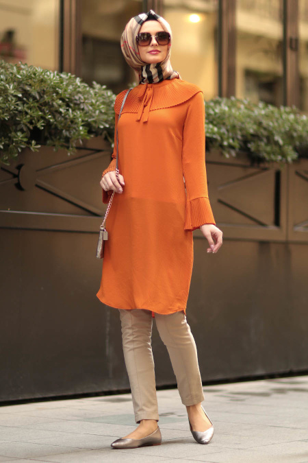 Nayla Collection - Mustard Hijab Tunic 8206HR