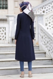 Nayla Collection - Navy Blue Hijab Tunic 5202L - Thumbnail