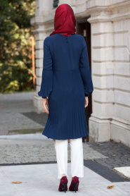 Nayla Collection - Navy Blue Hijab Tunic 829L - Thumbnail