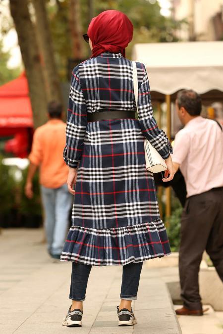 Nayla Collection - Navy Blue Tunique 18227L - 3