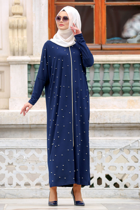Nayla Collection - Navy Blue Turkish Hijab 73080L