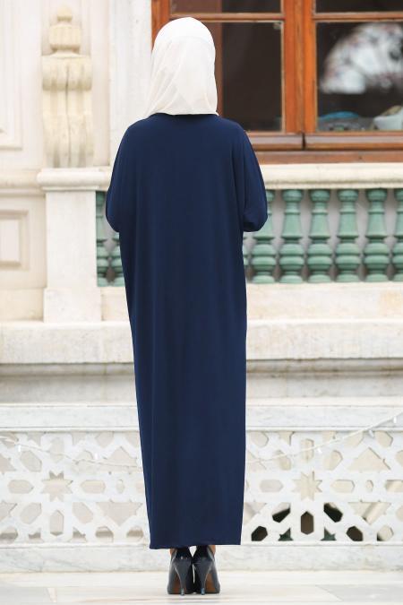 Nayla Collection - Navy Blue Turkish Hijab 73080L - 2