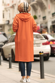 Nayla Collection - Orange Hijab Tunic 7006T - Thumbnail