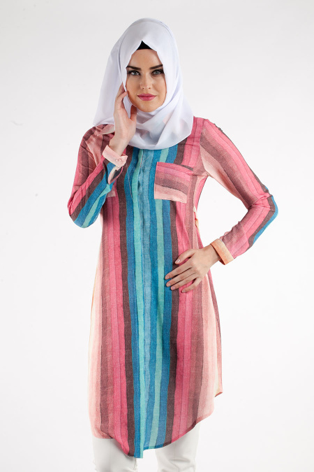 Nayla Collection - Pattern Hijab Tunic 4054DSN