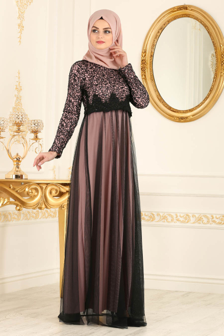 Nayla Collection - Powder Pink Evening Dress 12013PD 
