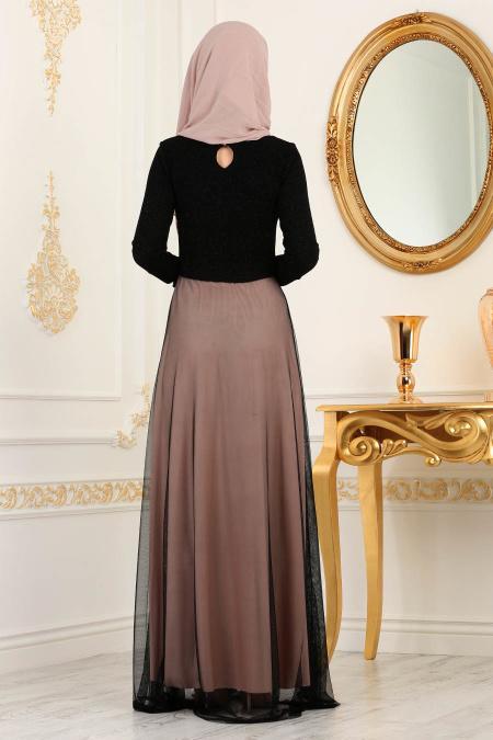 Nayla Collection - Powder Pink Evening Dress 38066PD - 2