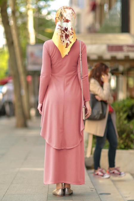 Nayla Collection - Powder Pink Hijab Suit 10280PD - 3