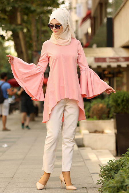 Nayla Collection - Powder Pink Hijab Tunic 2391PD