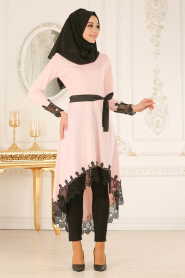 Nayla Collection - Powder Pink Hijab Tunic 40490PD - Thumbnail