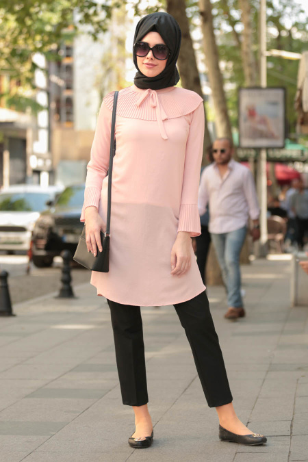 Nayla Collection - Powder Pink Hijab Tunic 8206PD