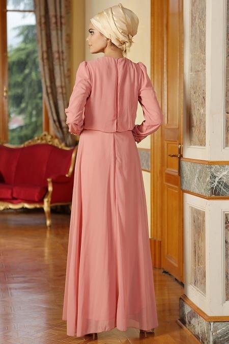 Nayla Collection - Pudra Elbise - 3