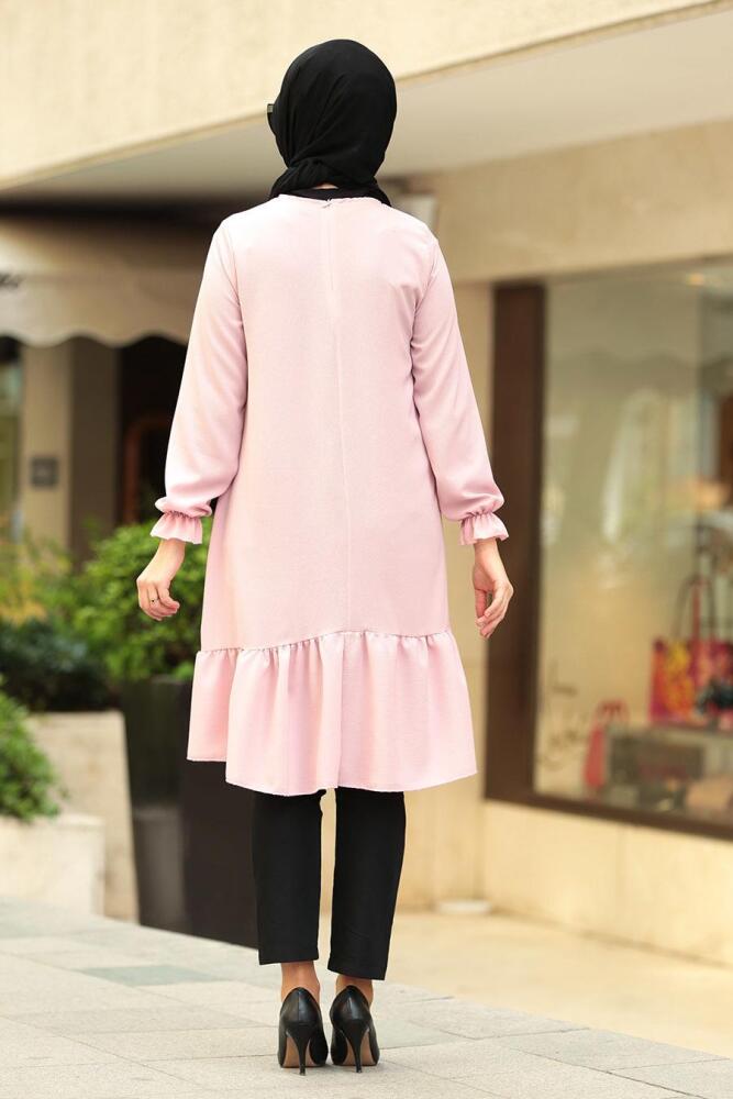 Nayla Collection - Pudra Tesettür Tunik 22230PD - 2