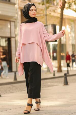 Nayla Collection - Pudra Tesettür Tunik 2235PD - 1