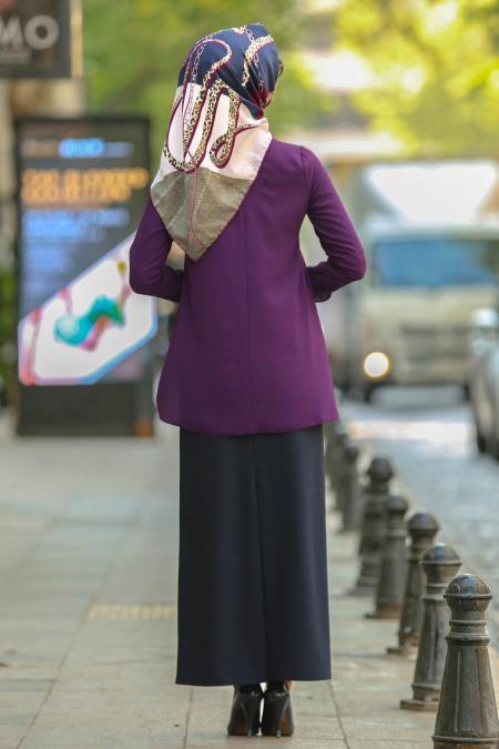 Nayla Collection - Purple Hijab Blouse 10221MOR - 2