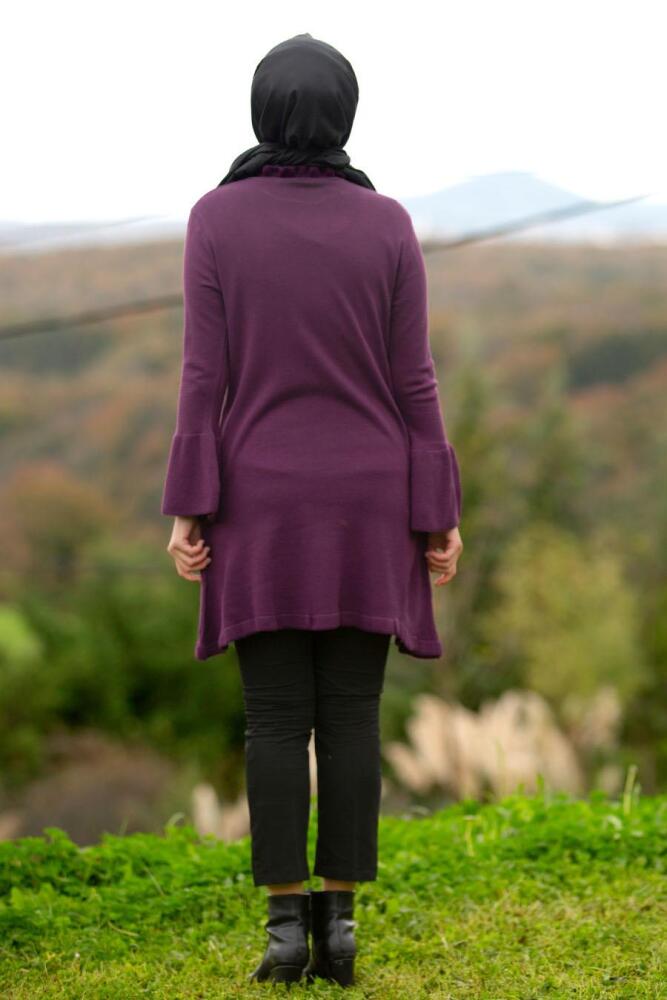 Nayla Collection - Purple Hijab Knitwear 20140MOR - 2