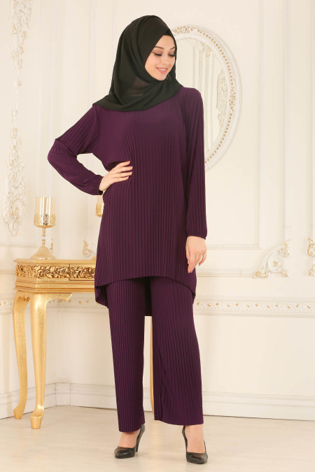 Nayla Collection - Purple Hijab Suit 560MOR