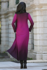 Nayla Collection - Purple Hijab Tunic 2228MOR - Thumbnail