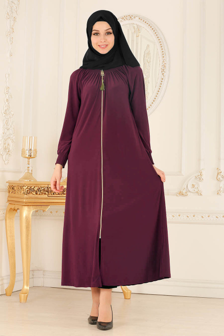 Nayla Collection - Purple Turkish Abaya 5220Mor