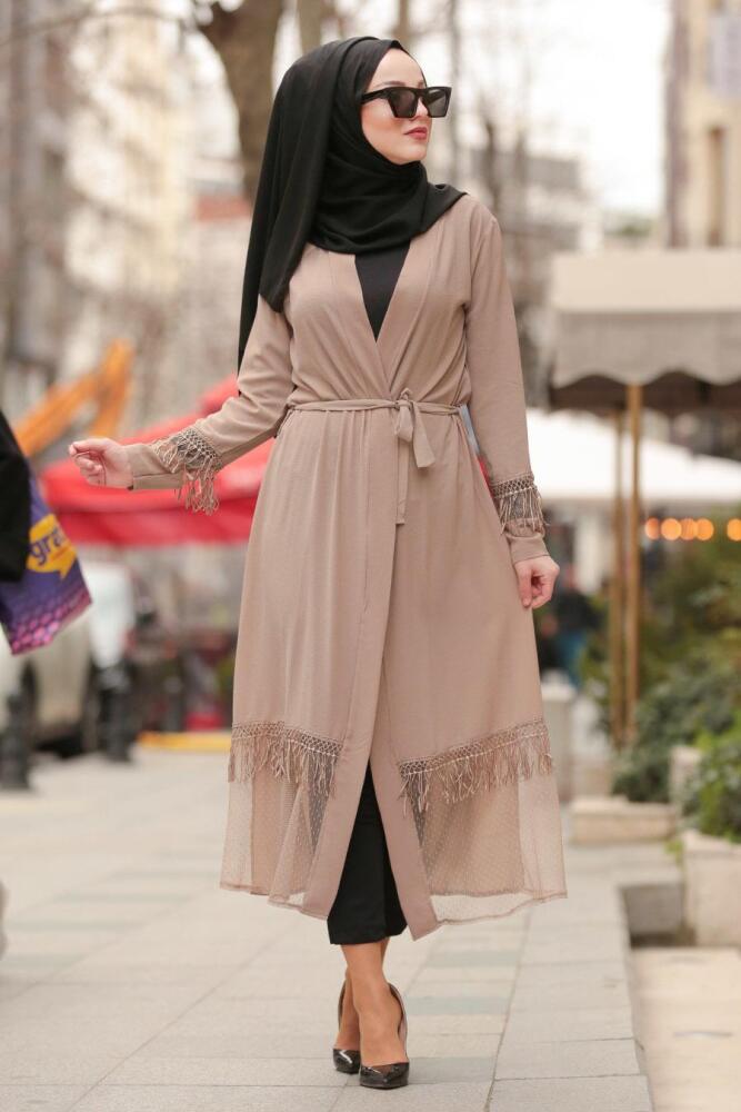 Nayla Collection - Püsküllü Vizon Tesettür Kap 3273V - 1