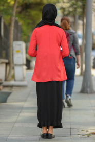 Nayla Collection - Red Hijab Blouse 10221K - Thumbnail