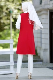 Nayla Collection - Red Hijab Tunic 6051K - Thumbnail