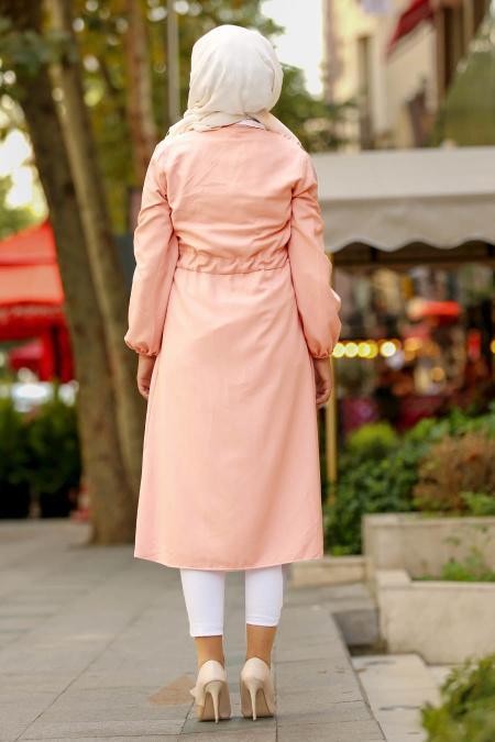 Nayla Collection - Rose Poudré Manteau 53870PD - 2