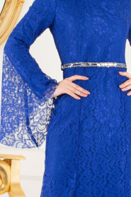 Nayla Collection - Royal Blue Evening Dress 100406SX - Thumbnail
