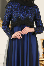 Nayla Collection - Royal Blue Evening Dress 12013SX - Thumbnail