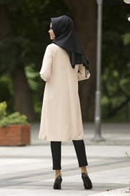 Nayla Collection - Salmon Pink Hijab Tunic 1037SMN - Thumbnail
