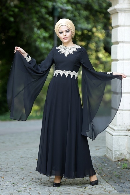 Nayla Collection - Siyah Elbise