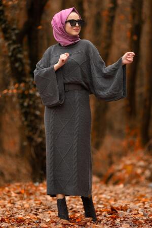 Nayla Collection - Smoked Hijab Suit 2110FU - 2