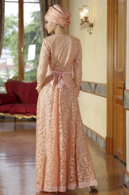 Nayla Collection - Somon Tesettür Elbise 4012-01SMN - Thumbnail