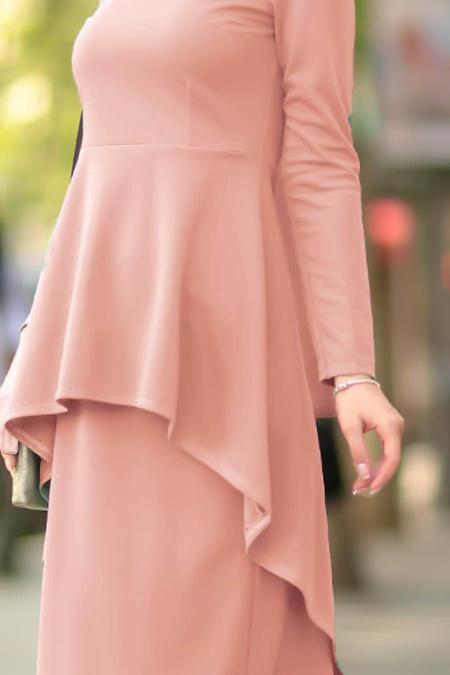 Nayla Collection - Somon Etek / Bluz Tesettür Takım 10280SMN - 2