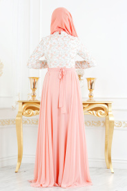 Nayla Collection - Somon Tesettür Elbise 76170SMN - Thumbnail