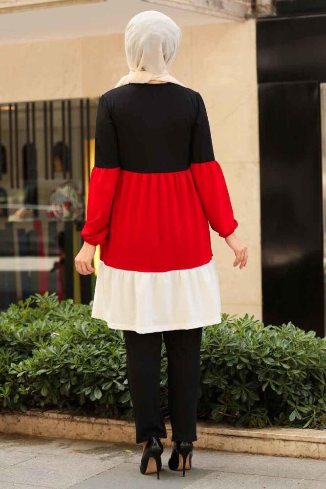 Neva Style - Siyah Tesettür Tunik 11190S - 2