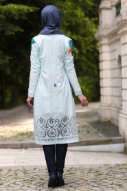 Nayla Collection - Turquaz Hijab Cardigan 494TR - Thumbnail