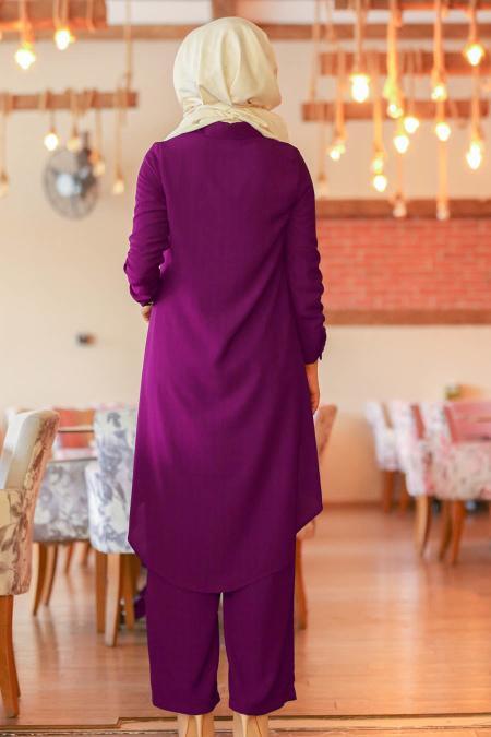 Nayla Collection - Violet Combination Hijab 5044MOR - 2