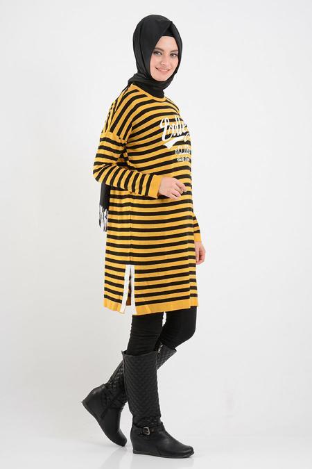 Nayla Collection - Yellow Hijab Tunic 3577SR - 2