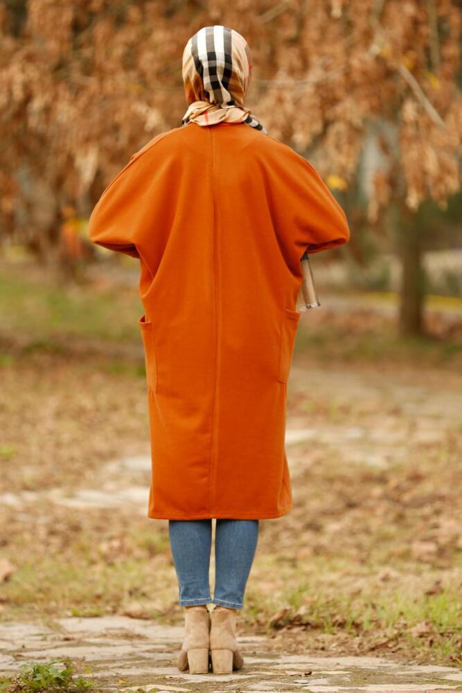 Nayla Collection - Yellowish Brown Hijab Tunic 40301TB - 2