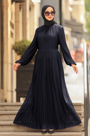 Nayv Blue Hijab Dress 2411L - 1