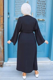 Neva Style - Abaya Hijab Noire 544S - Thumbnail