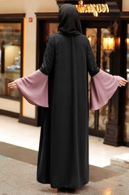 Neva Style -Abaya Hijab Rose Séchée 55510GK - 3