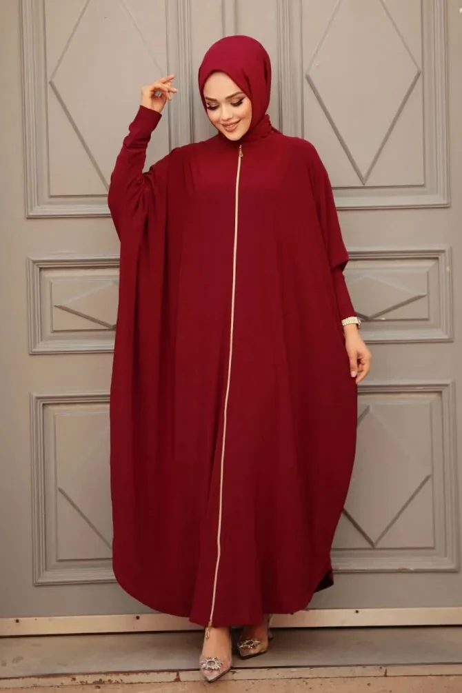 Abaya longue – Bordeaux 1772BR - 1
