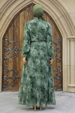 Almond Green Long Dress 279079CY - 2