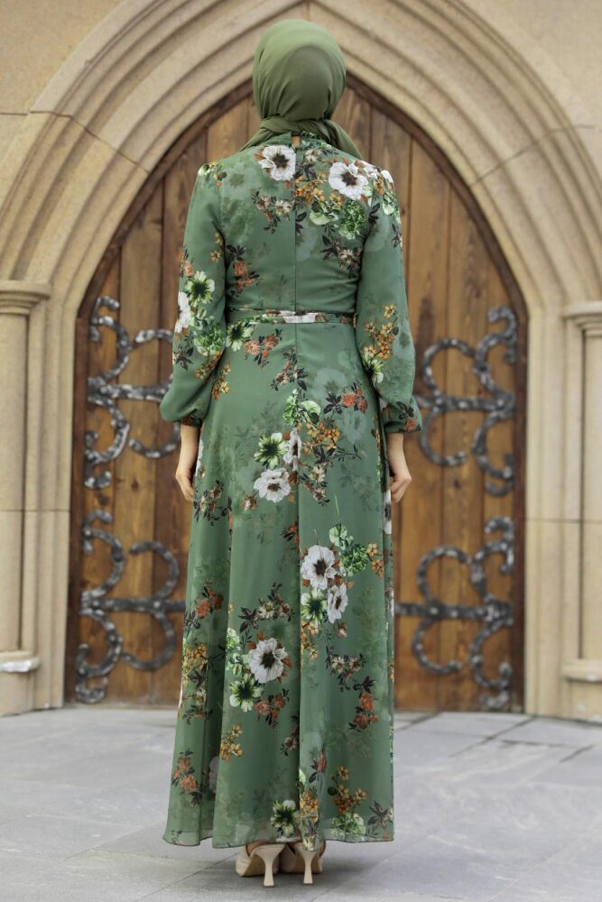 Almond Green Plus Size Dress 279078CY - 3