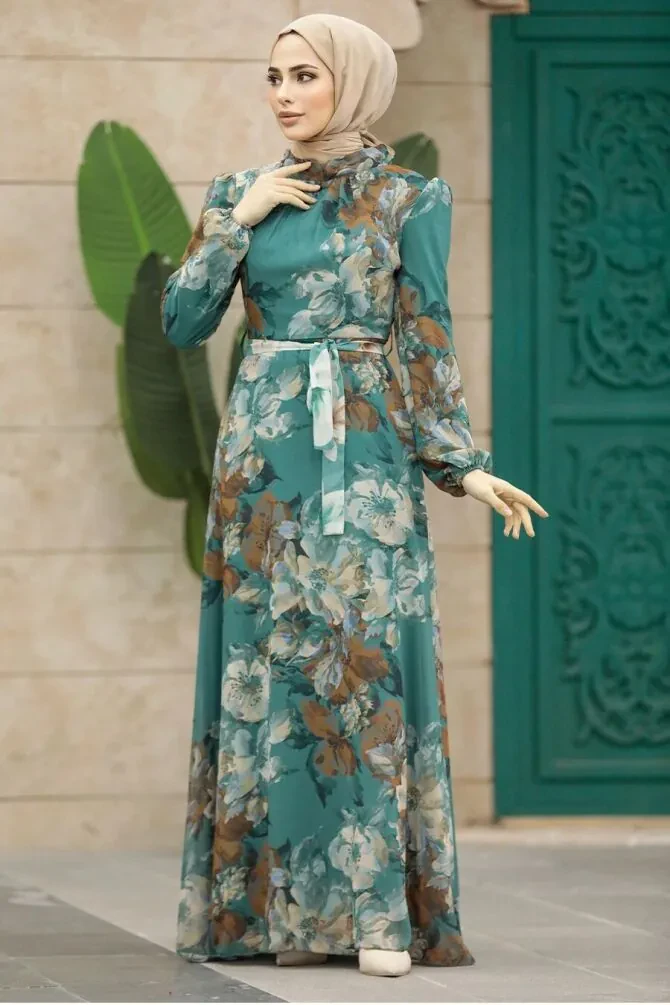 Almond Green Plus Size Dress 279318CY - 1