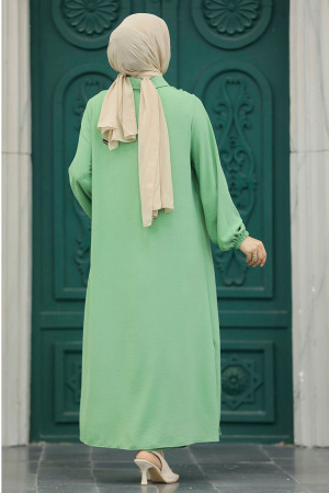 Almond Green Plus Size Dual Suit 10101CY - 3