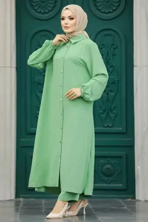 Almond Green Plus Size Dual Suit 10101CY 