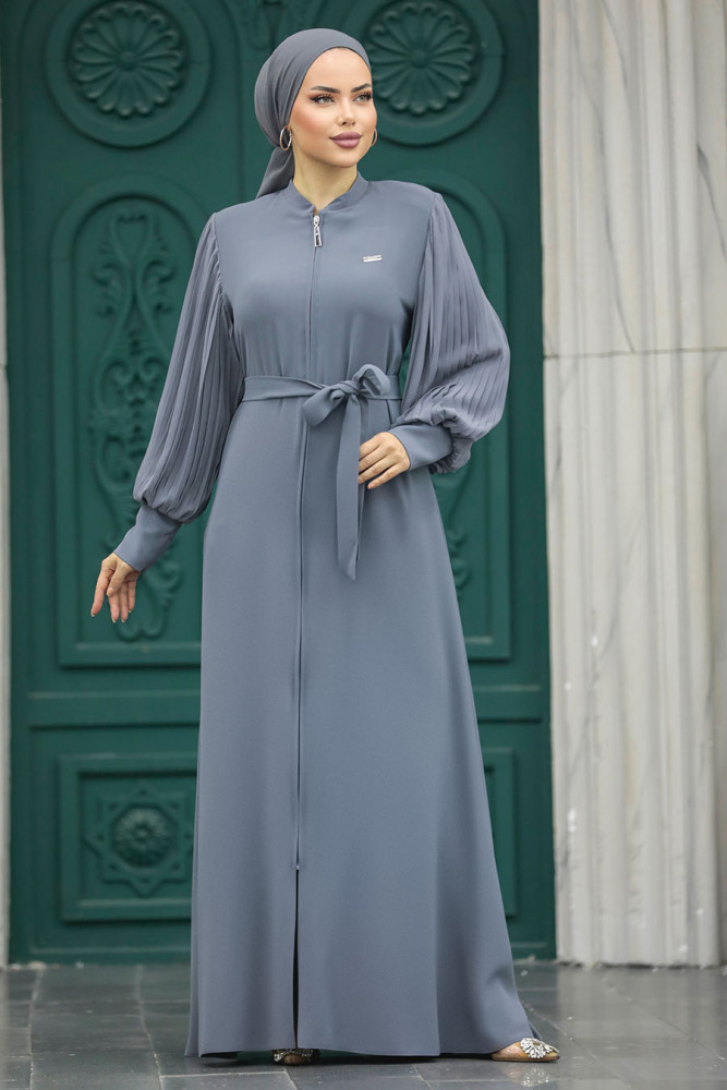 Anthracite Dubai Abaya 20079ANT - 2