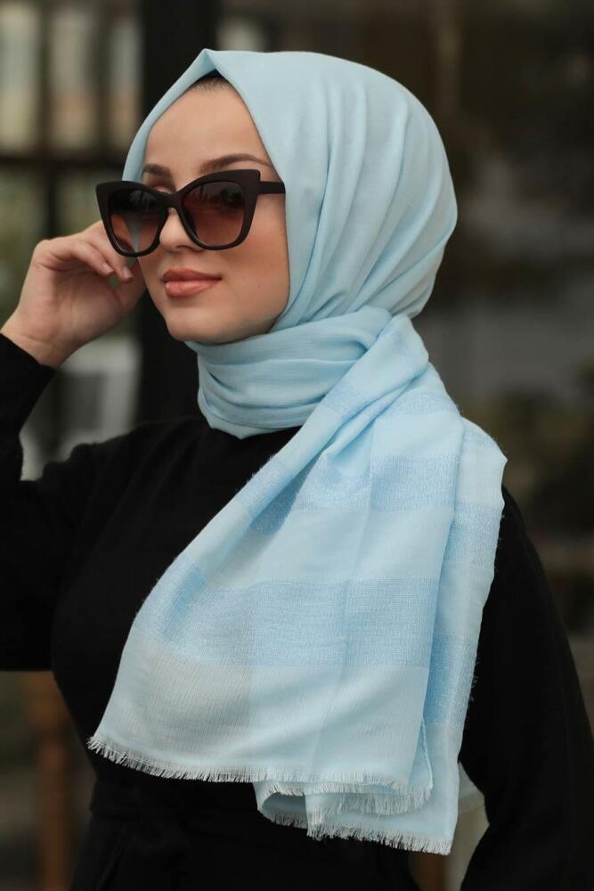 Neva Style - Baby Blue Shawl 7459BM - 1